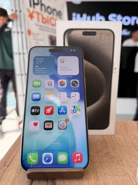 iPhone 15 Pro Max•256GB/100%СұрТитан Айфон 15 Про Макс•256Гб/100%