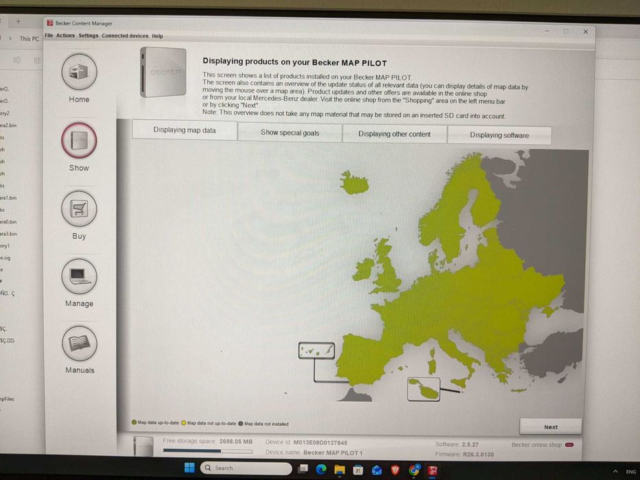 Modul Navigatie Becker Map Pilot Mercedes-Benz BE M013