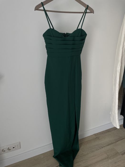 rochie emerald green