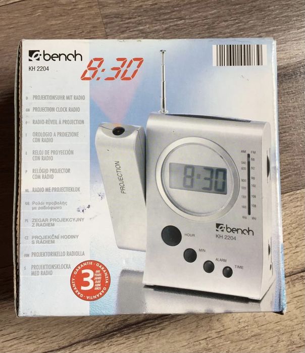 Radio nou cu ceas radio proiectie ceas radio portabil radio baterii