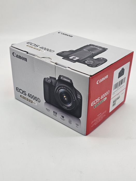 Aparat foto DSLR CANON EOS 4000D 18 MP Wi-Fi negru + Obiectiv 18-55
