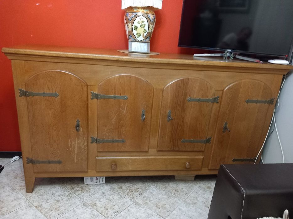 Дъбов масивен шкаф, внос от Холандия