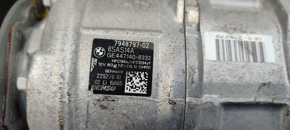 COMPRESOR AC BMW 1 SERIES 118I F40 2019–2024 COD OEM 7948797-02 / GE447140-6332 / DENSO 6SAS14A (5A2)