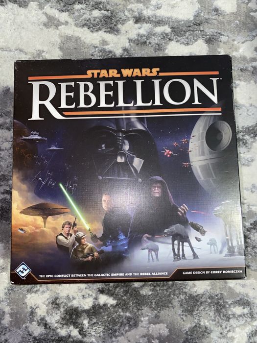 Star Wars Rebellion Board Game - Stare foarte bună (la pachet cu cutii suplimentare de compartimentare si sleevuri de protectie)