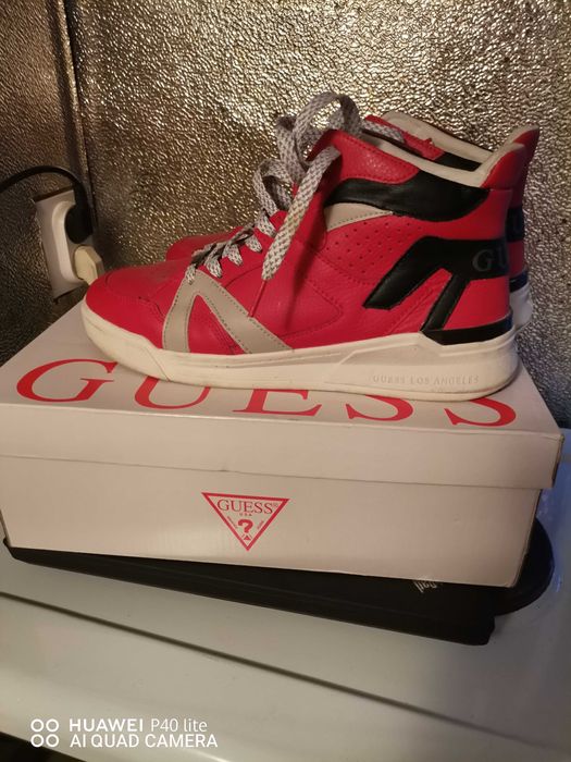 Оригинални Мъжки високи кецове  Guess.Без забележки,обувани броени път