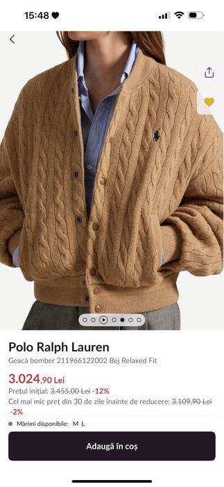 Vand geaca bomber Polo Ralph Lauren