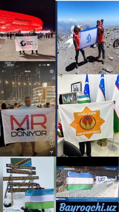 Флаги все виды Байрок Bayroq Parus Парус