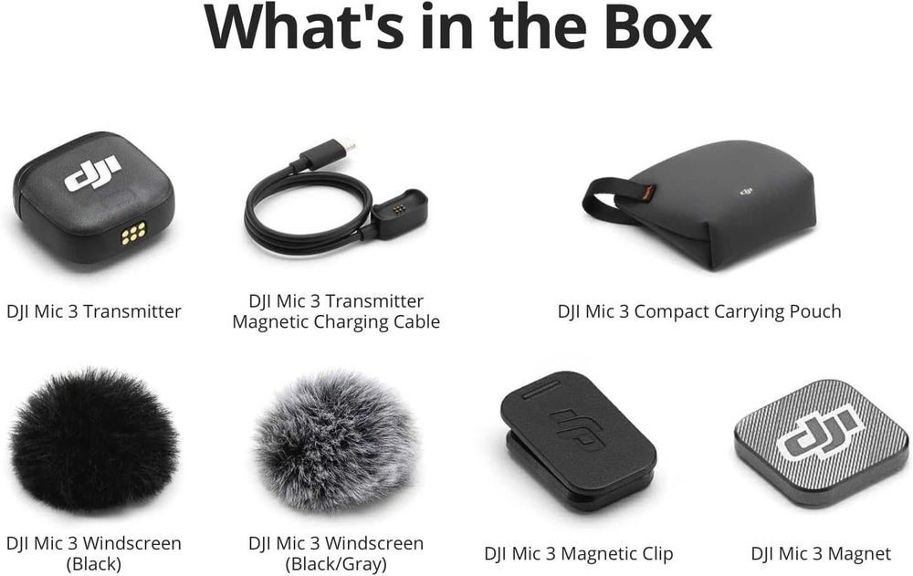 DJI Mic 3 TX Transmitter Microfon Wireless Omnidirectional,sigilat