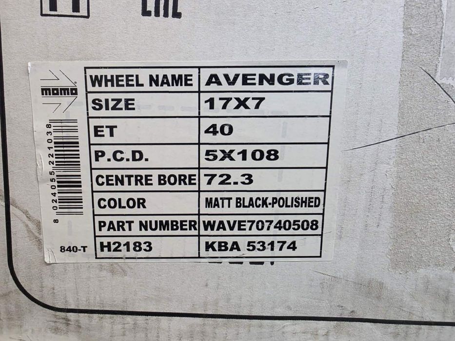 17цола 5x108 MOMO 5х108 Ford Volvo Рено Пежо 4бр