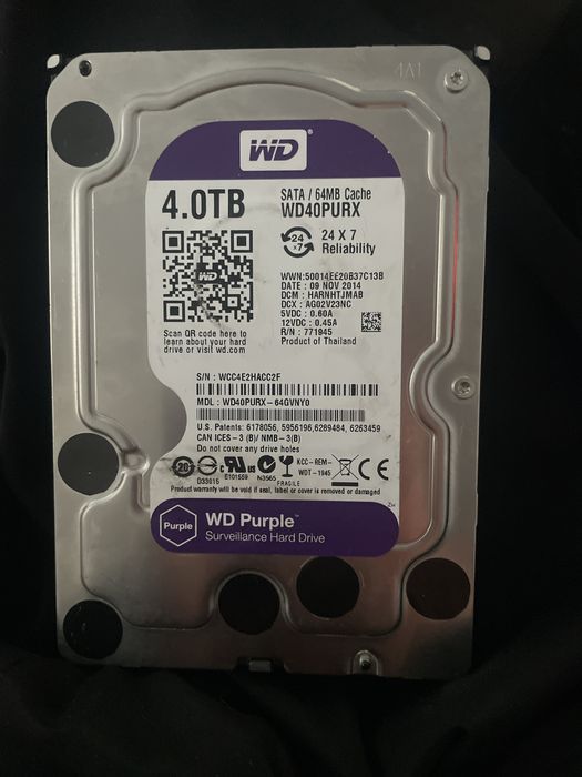 HDD 4TB wd purple