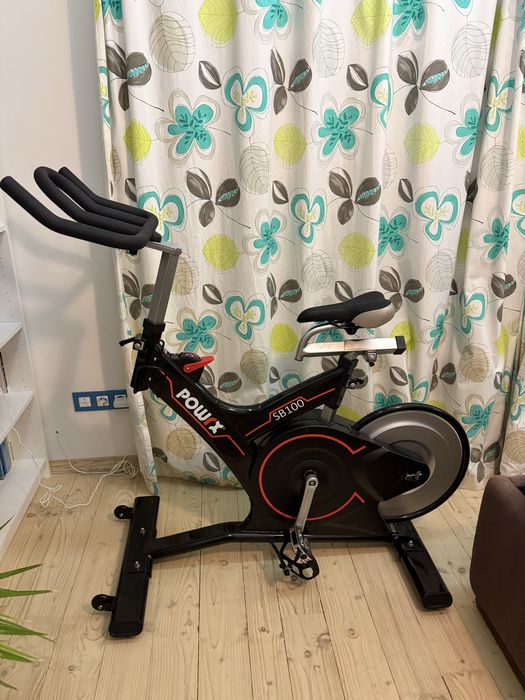 Магнитен спининг велосипед за фитнес, POWERX, модел SB100