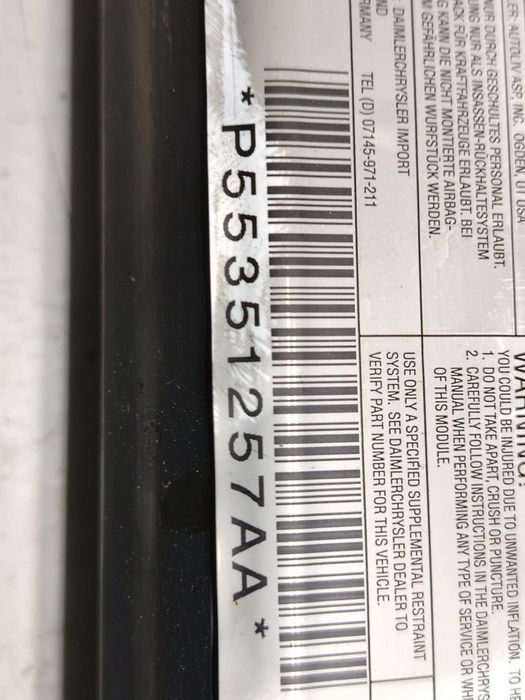 Airbag cortina stanga P55351257aa Dodge Caliber 1 generation (2006 - 2012)