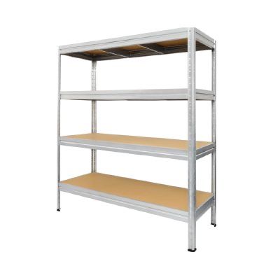 метален стелаж 177 Х 160 Х 60, 4 рафта, 600кг На Рафт, Мдф Рафтове