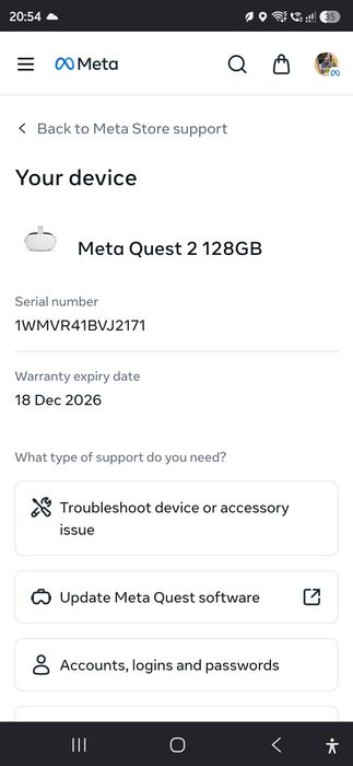 VR Meta Oculus Quest 2