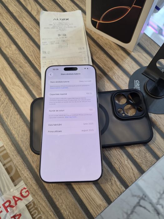 iPhone 16 Pro Max 256GB. IMPECABIL !! 100% Bateria