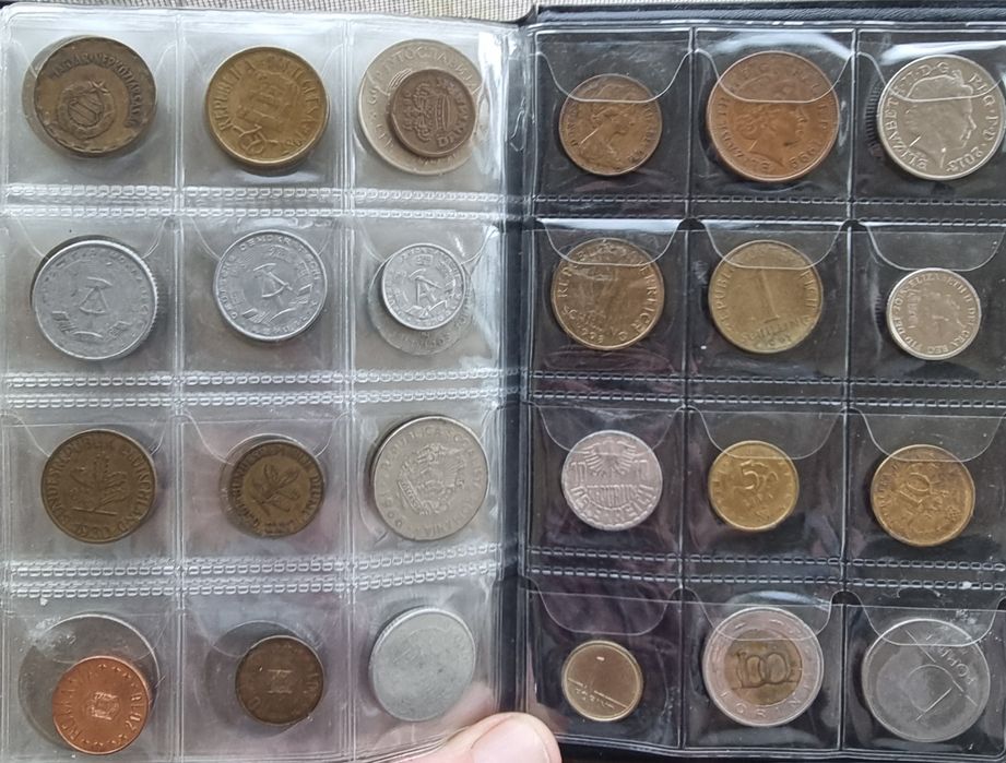 72 монети /30 Български 42 чужди +албум
