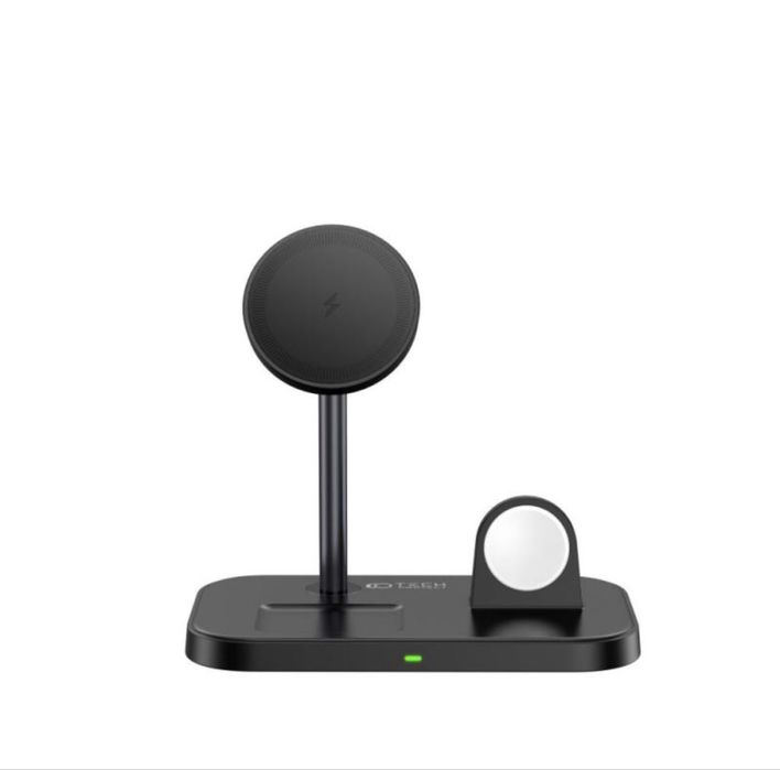 Incarcator Wireless 3 in 1 TECH-PROTECT A22, Magnetic MagSafe, 15W