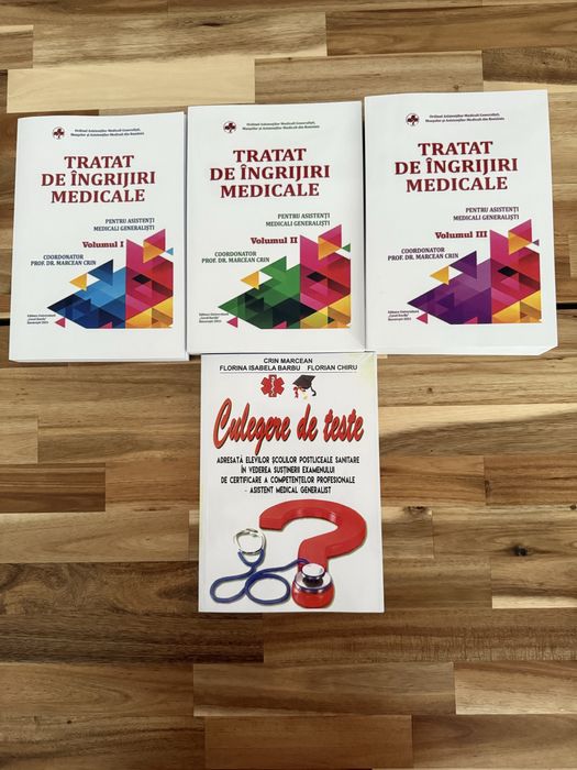 Tratat de ingrijiri medicale vol 1, vol 2, vol 3 + culegere de teste