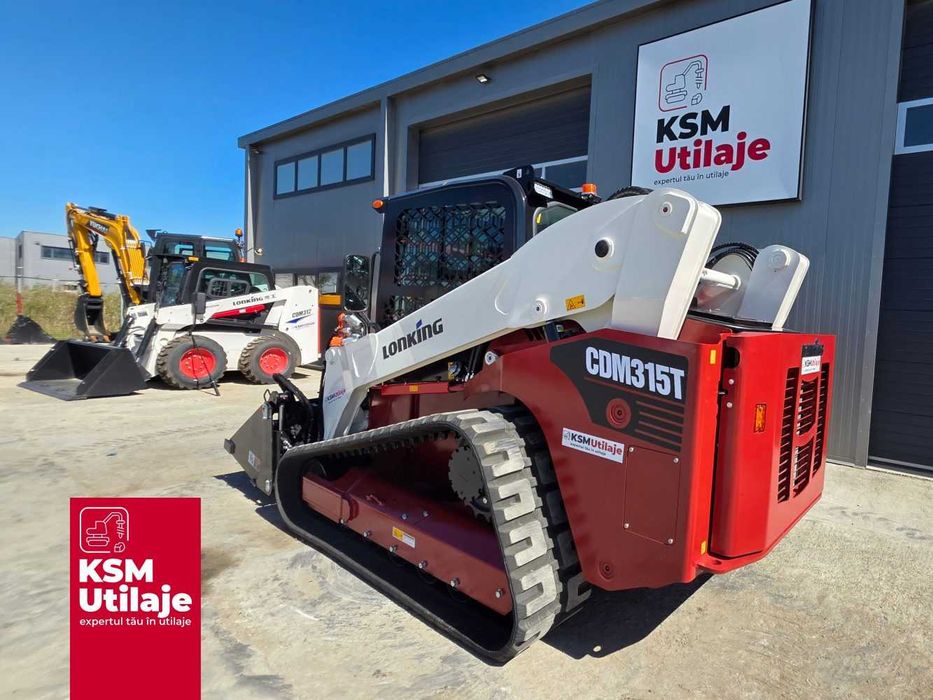 Mini Încărcător Șenile LONKING CDM315T | 109 CP Kubota, High Flow, AC