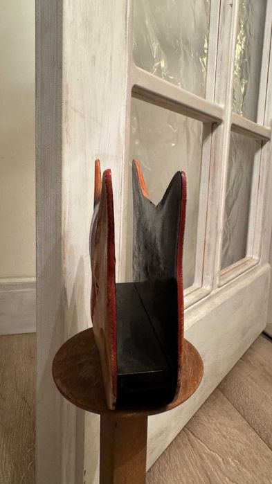 Винтидж Авторски салфетник– рисувано лаково дърво, подписан.