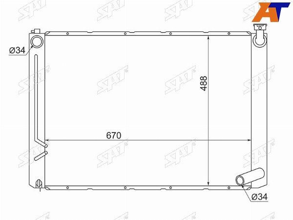 Радиатор Toyota Harrier