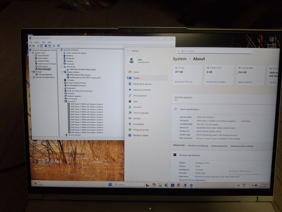 Laptop Gaming Lenovo Legion 5 Pro editare foto-video