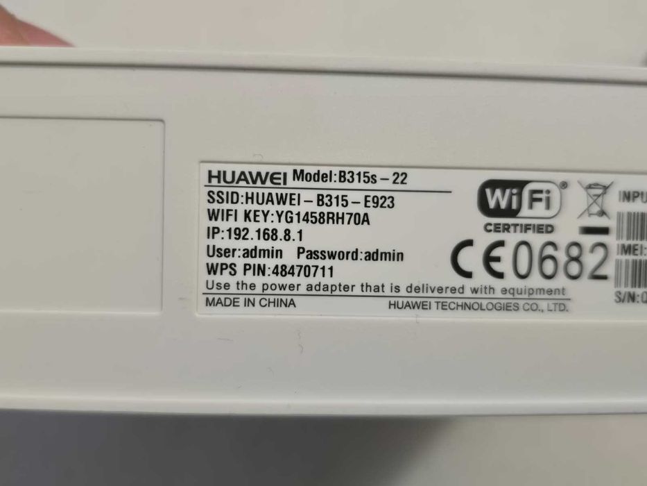 Router Wireless 4G LTE Huawei B315s-22, Cat4 150Mbps, Slot Cartela SIM, 4 Porturi LAN