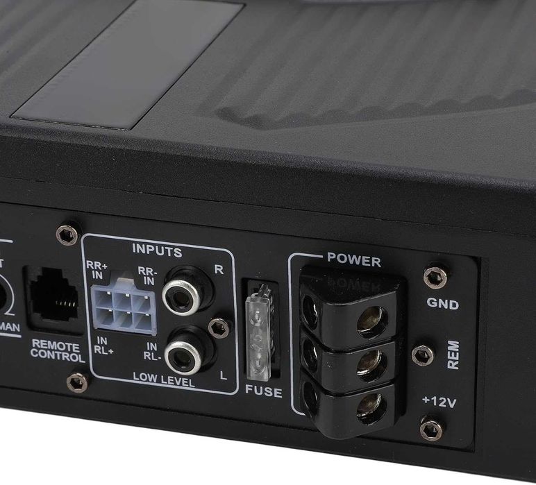 Активен субуфер под седалка 1000W LED - ултратънък авто бас