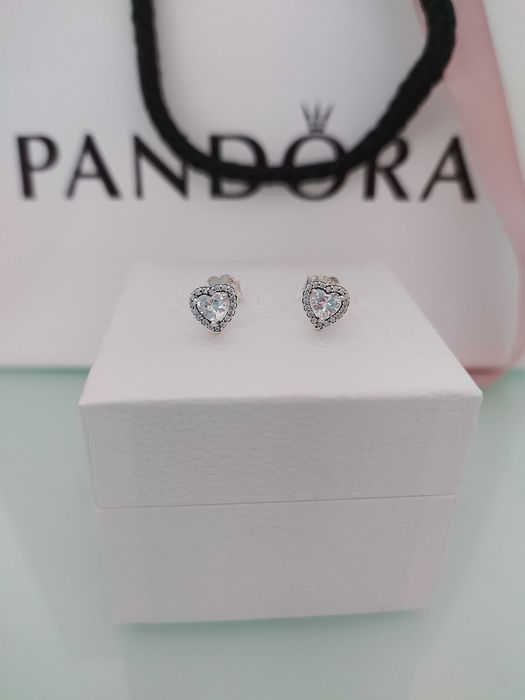 Сребърни обеци PANDORA/ПАНДОРА s925 ale + кутия