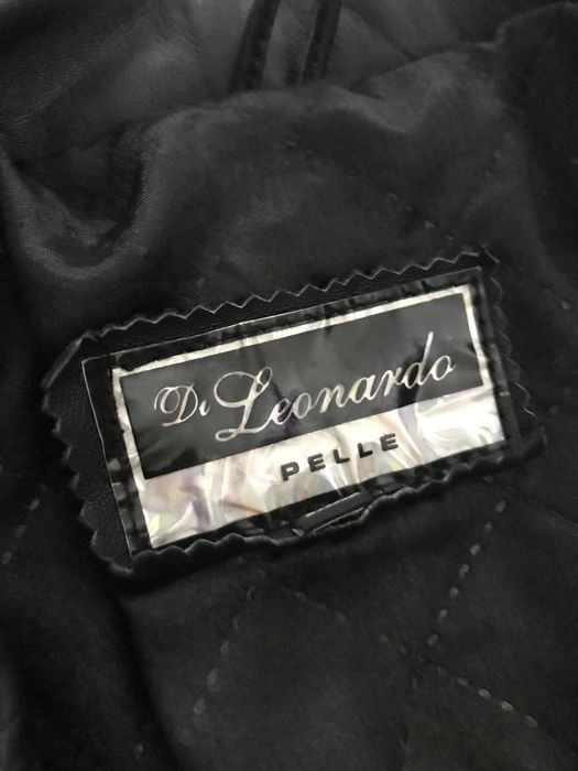 Palton/haina piele naturala negru