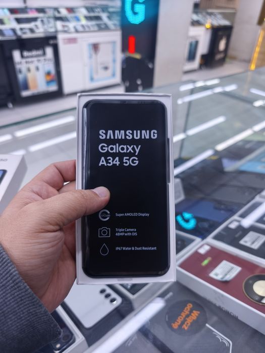 Samsung A34 yangi 6/128 qora