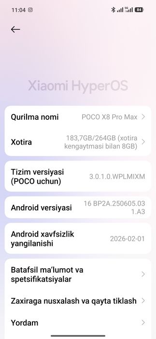 Poco X8 PRO MAX 12/256 gb