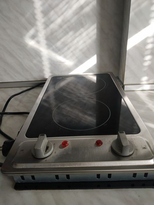 Двоен керамичен/индукционен котлон за вграждане