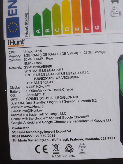 Vând telefon ihunt p11001