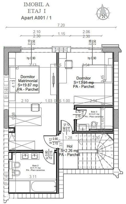 3 camere duplex Pipera | gradina proprie | 94 mp | proiect premiu