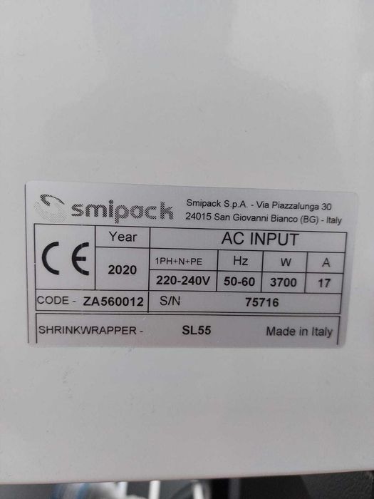 Masina de ambalat model SL55, SMI-PACK, Italia
