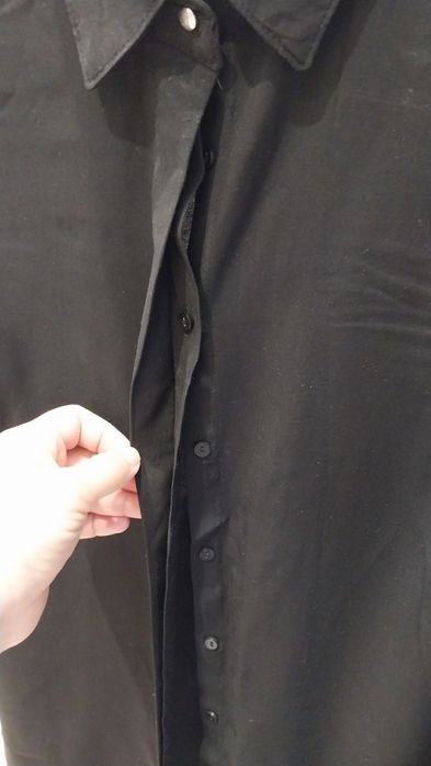 Черная рубашка блузка S  размера sinsay