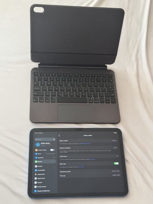 iPad A16 128GB Wi-Fi + клавиатура с тракпад Epico EK40 - гаранция до 08.2028