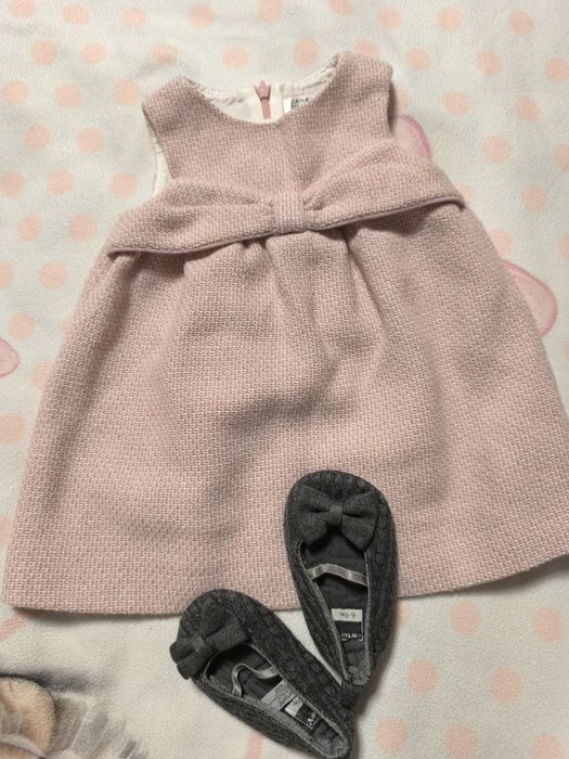 Zara baby Детска рокличка с пантофки