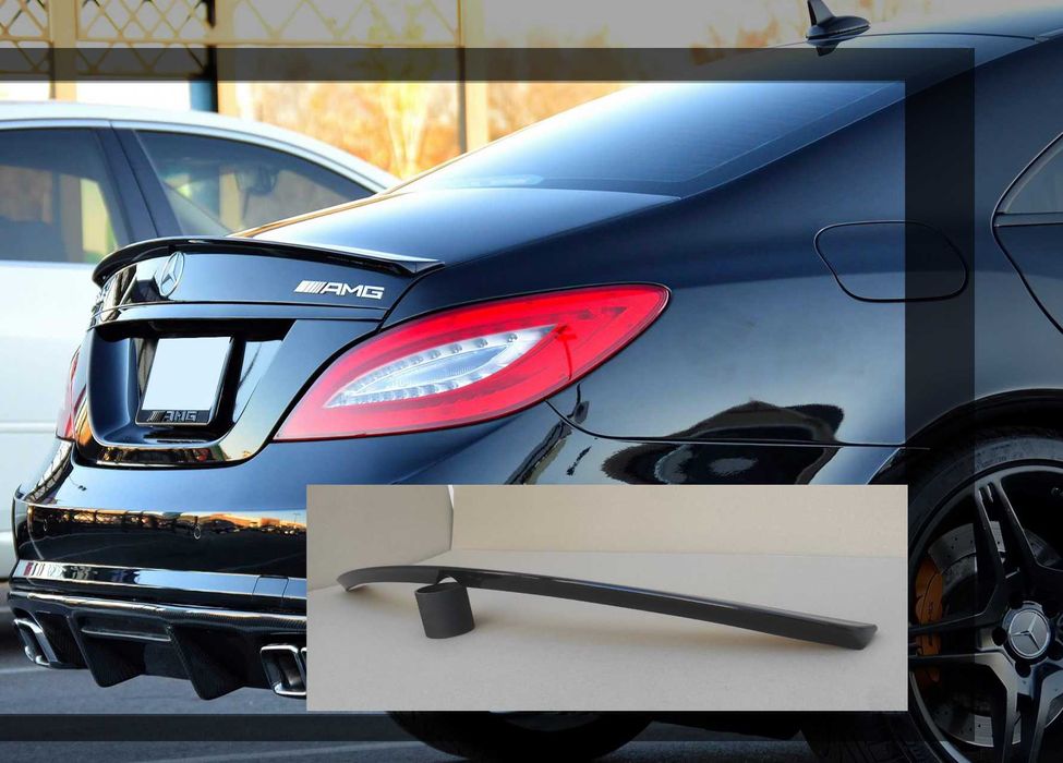 спойлер заден капак (лип спойлер) тип AMG Mercedes CLS W218 ЧЕРЕН ЛАК
