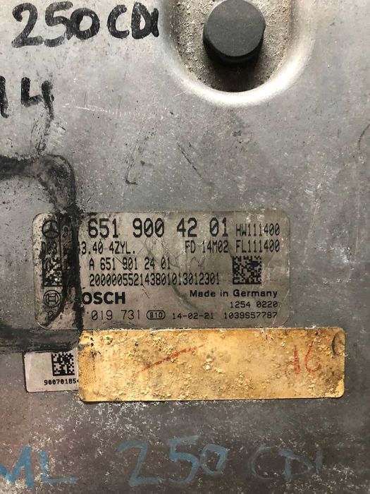 Calculator motor Mercedes GLE 2.5 A6519004201 0281019731 EDC17CP57