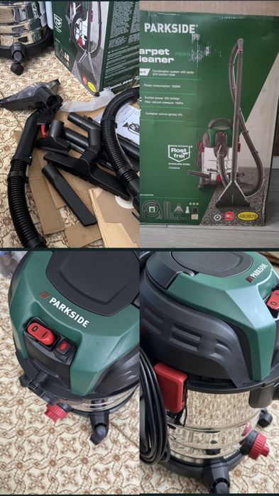 Aspirator injecție-extracție (spălare) Parkside 1600W, 20L – Folosit de 3 ori