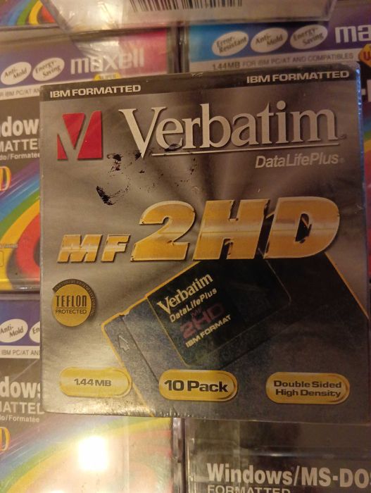 Дискеты Verbatim MF2 HD 3.5" 1,44Mb -  10шт