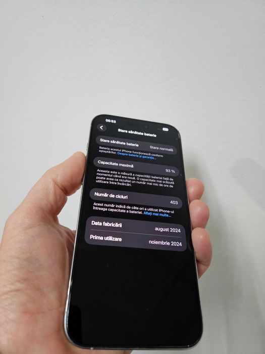 iPhone 16 Pro Max 256 gb neverlock 93% bateria Garantie.