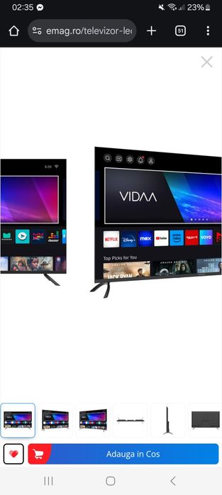 Vând urgent plasma tv smart diagonala 140 cm nu trimit