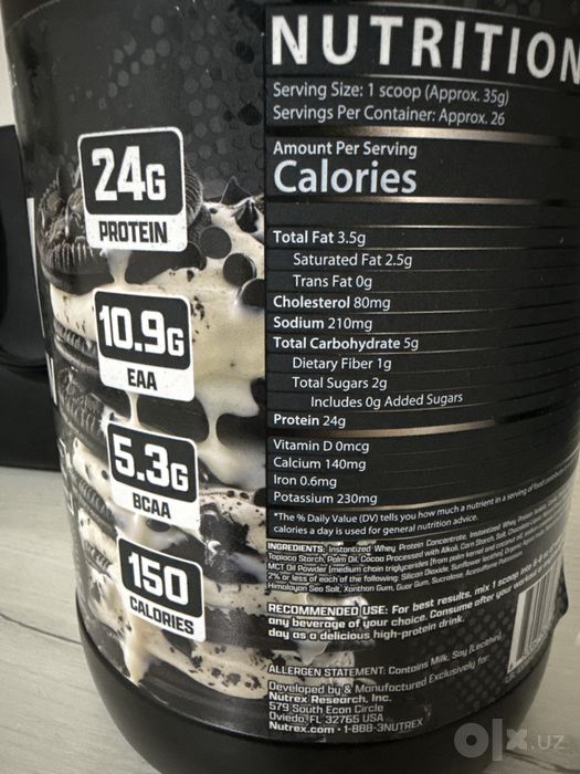 Whey Protein Nutrex Oreo 910g