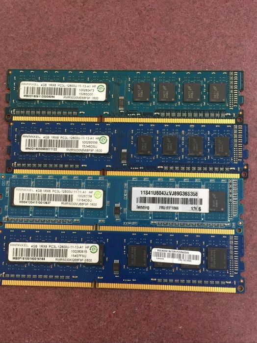 Vand 16gb 4x4 ddr3 1600mhz