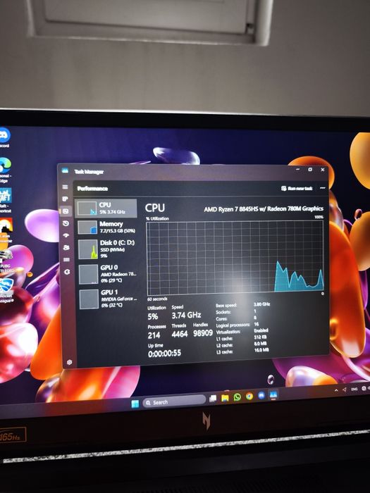 Acer Nitro V16 Ryzen 7 8845HS RTX 4060 8gb