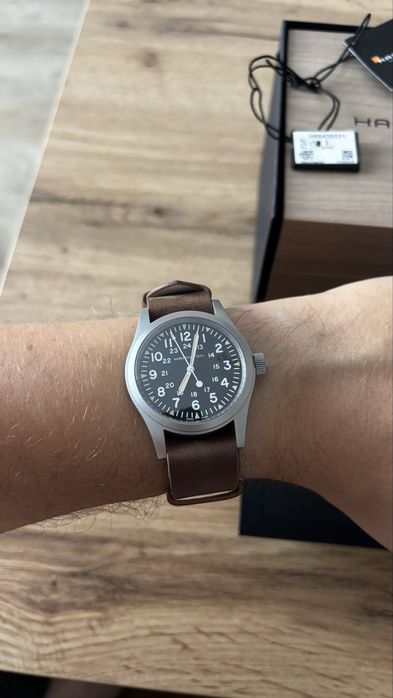 Hamilton Khaki Field, mechanical, 38 mm, ca nou, full box, garantie