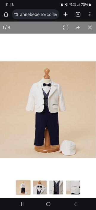 Costum ceremonie baietel 9/12 luni 74-80